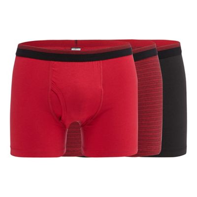 The Collection Big and tall pack of three red keyhole trunks